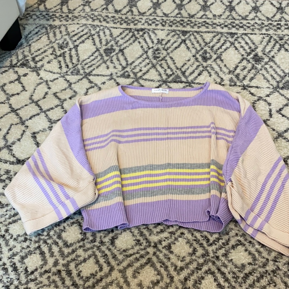 Vestique crop sweater